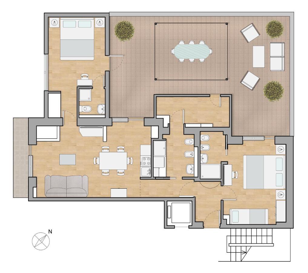 Vatican Luxury Apartment With Terrace - 7 People Rom Exterior foto
